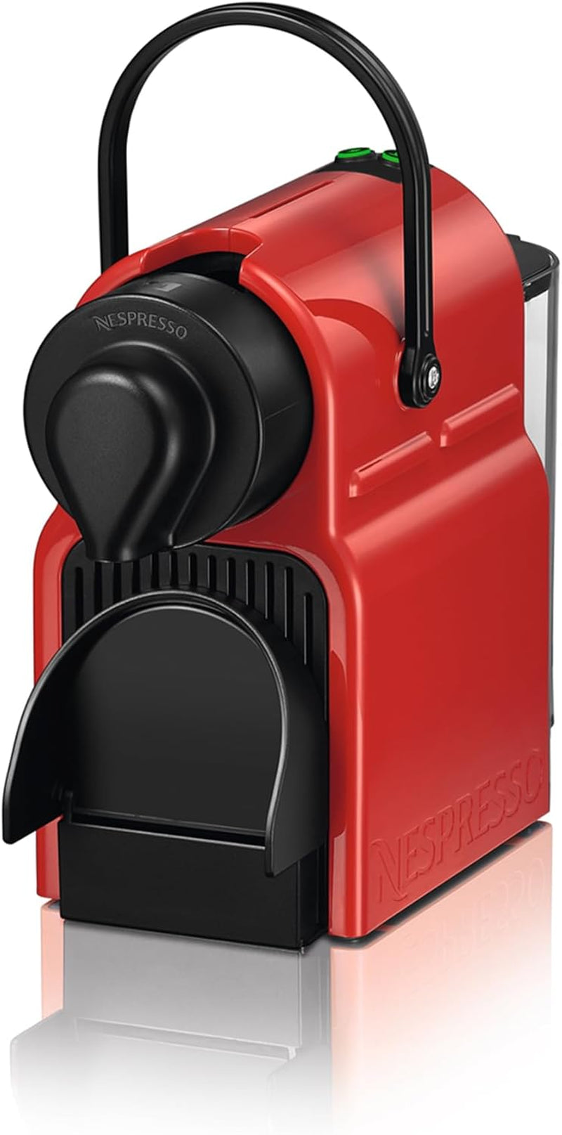 Krups Nespresso Inissia Machine à Expresso - Machine à Expresso Compacte pour Capsules de Café, Pression 19 Bars, Chauffage Rapide en 25 Secondes, Fonction Économie d'énergie, Réservoir d'eau 0,7 L, Rouge, Modèle YY5506FD