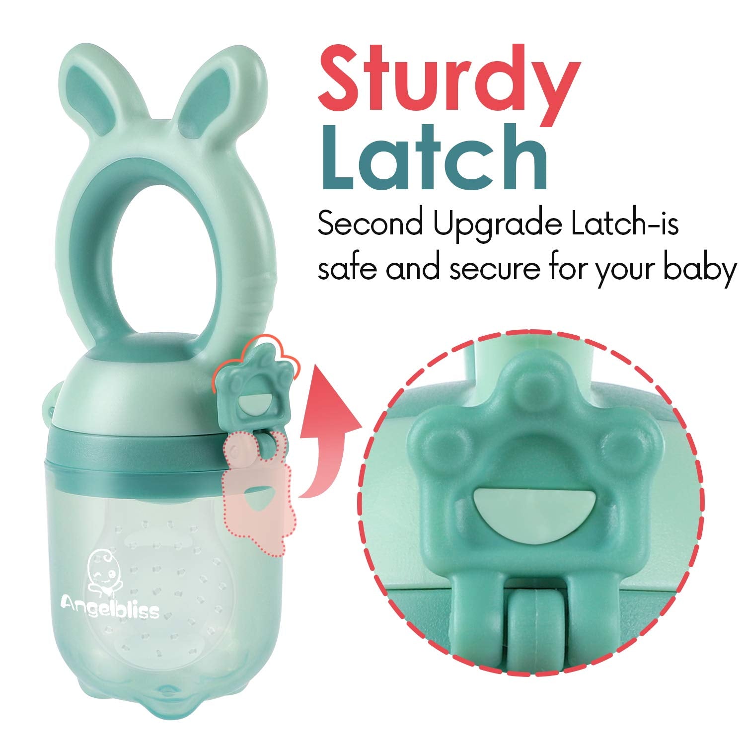 Tétine Pour Bébé/Tétine à Fruit/Tetine Grignoteuse Bebe/Tétine D'alimentation Pour Bébé - Toy de Dentition Pour Bébé, Sans BPA (Pack de 2)