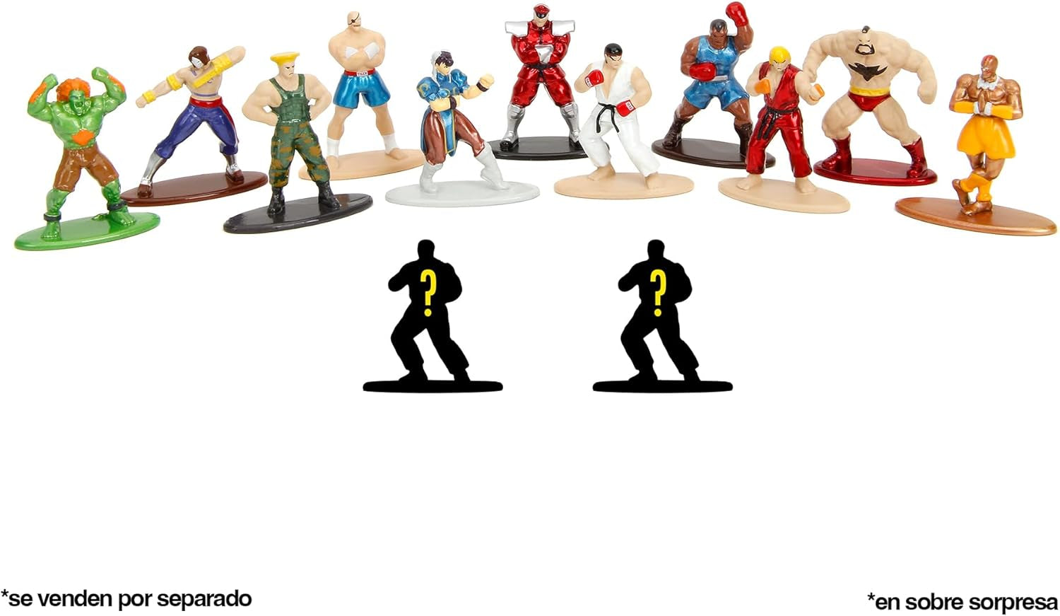 Jada Toys Street Fighter Figure (1X Mystery Figure in Blind Pack) - Detailed Nano Collectible Figure (4 Cm), 1 of 13 Metal Street Fighter Figures For Fans And Collectors Aged 3+, Wave 1 Action figures Naty Shop
