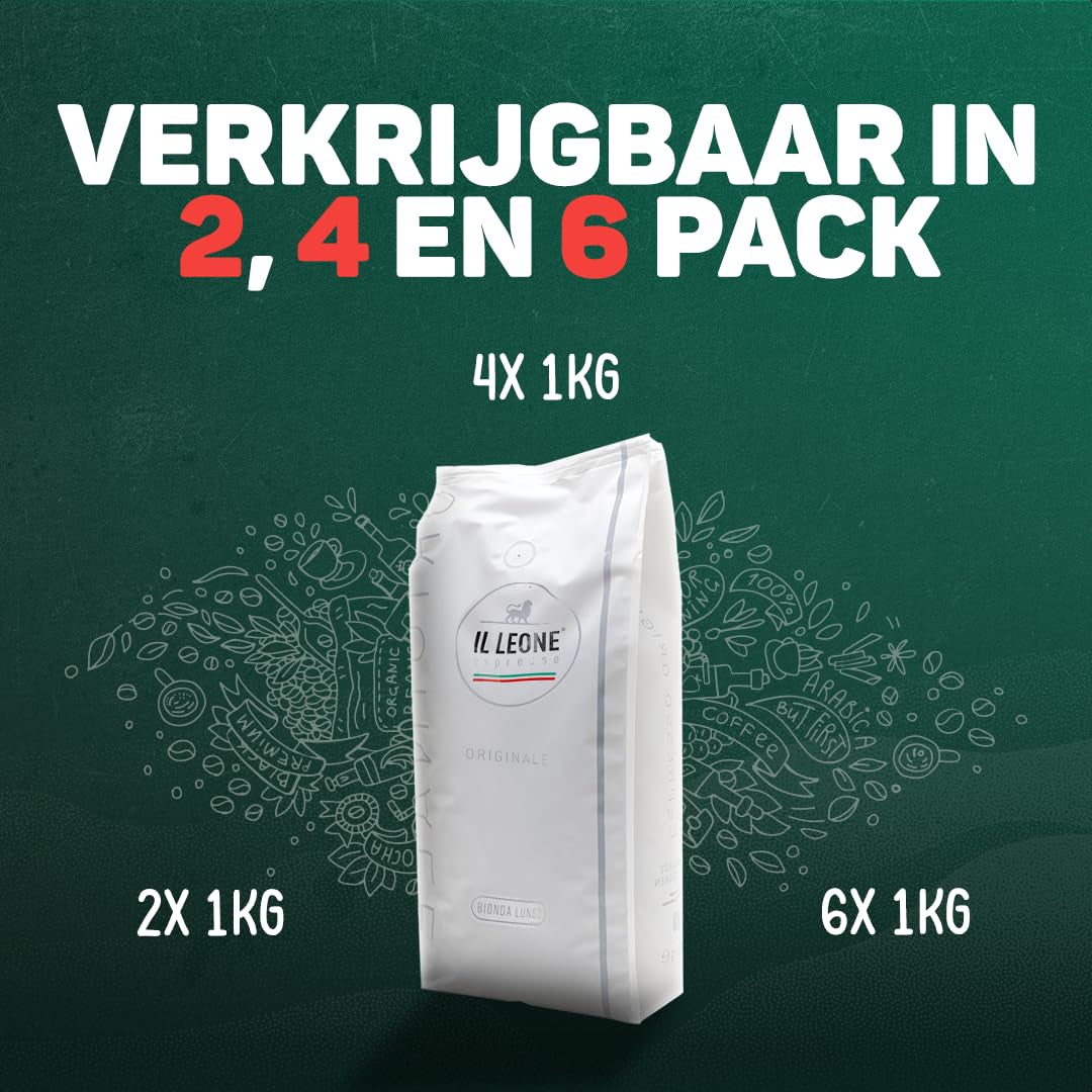 Espresso - Grains de café Nero Forte - Compatible avec les machines à café et les machines à expresso - Grains Arabica torréfiés foncés - 2 kg