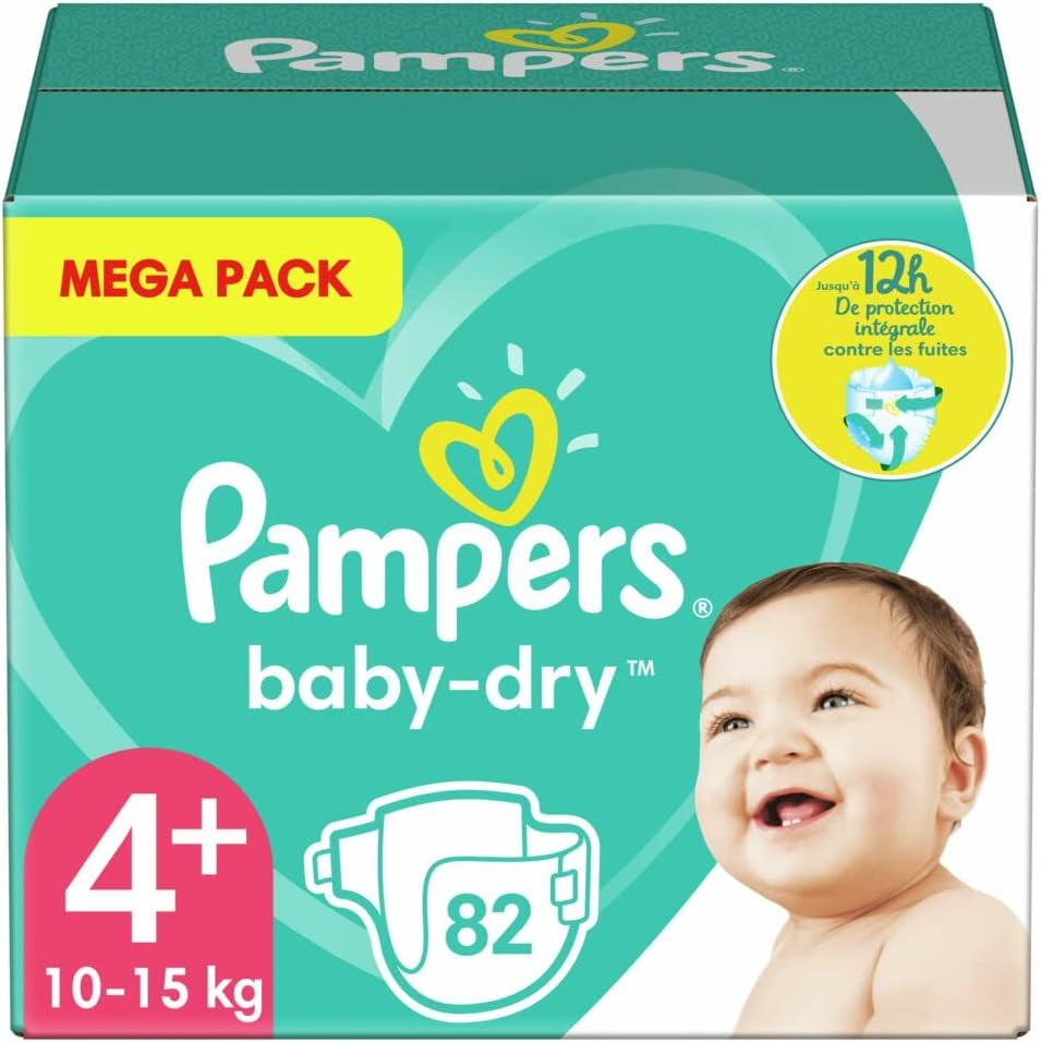 Couches Pampers 81657566 Pantalon Baby-Dry, blanc