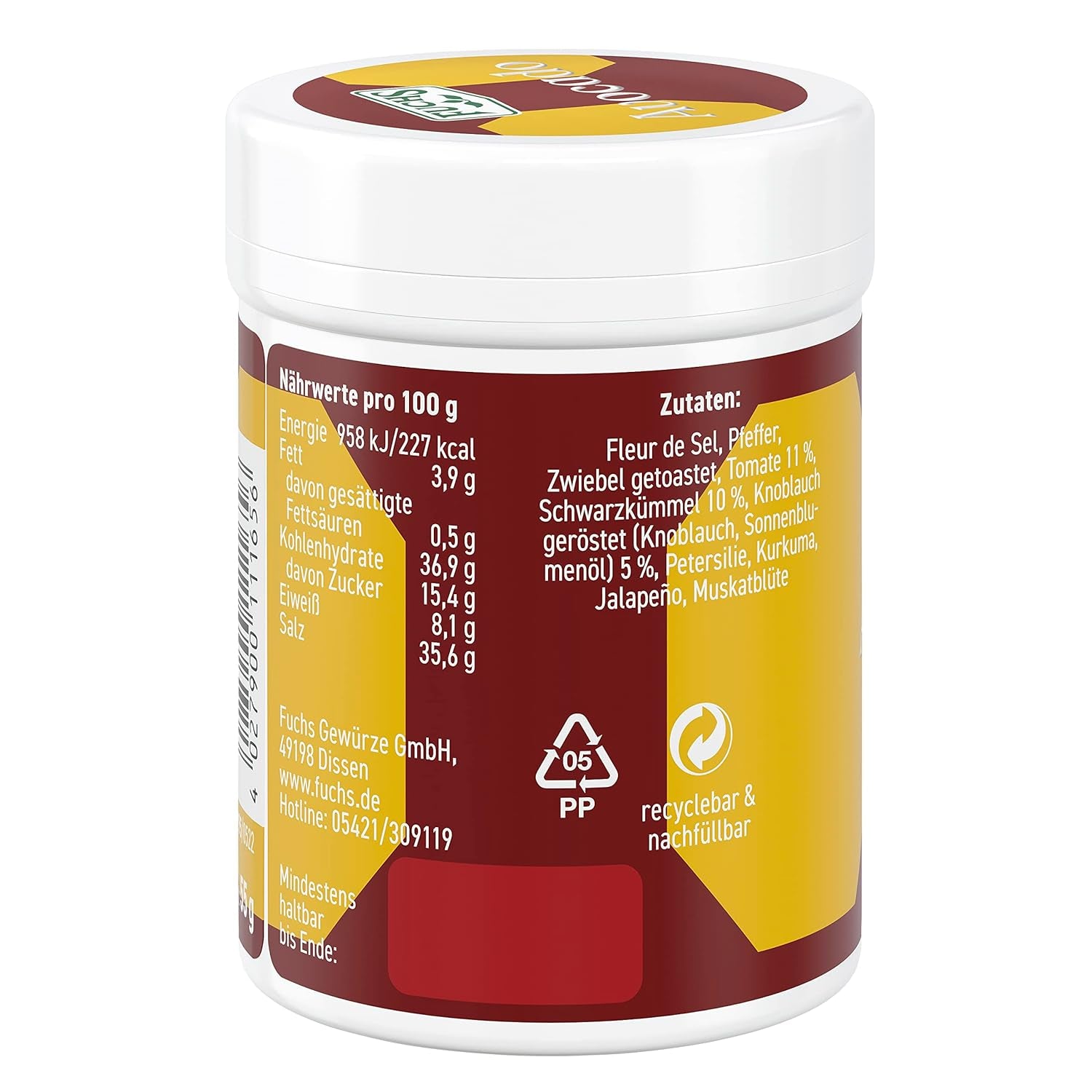 Fuchs Gourmet Selection Avocat Gewürzzubereitung, 55 g