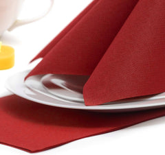 Papstar 11608 50 serviettes "Collection Royale" pli 1/4 40 X 40 cm, Bordeaux