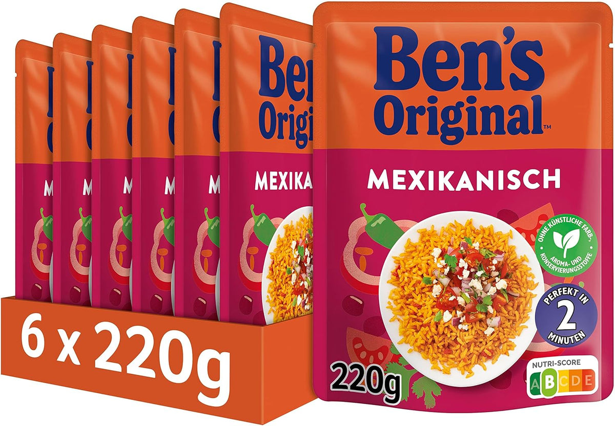 BEN'S ORIGINAL™ Riz express mexicain 6 x 220g