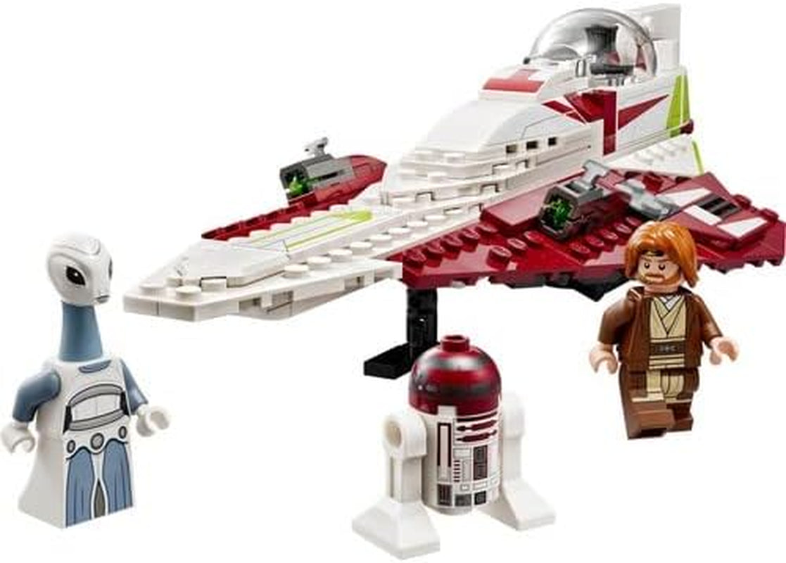 LEGO Star Wars Jedi Starfighter Obi-Wan Kenobi, jouet à construire avec Taun We, figurine de droïde et sabre laser, ensemble Attack of the Clones 75333 Jeux de construction Besuche an LEGO-Store