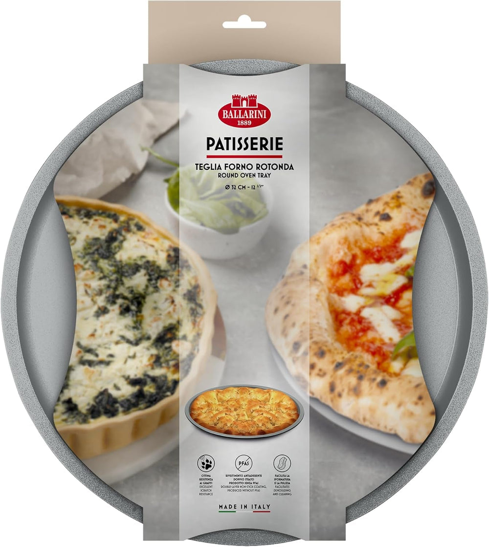 Ballarini, Plat à pâtisserie, différents modèles Moules et plaques à pâtisserie Naty Shop Gris Plat à pâtisserie rond 32 cm