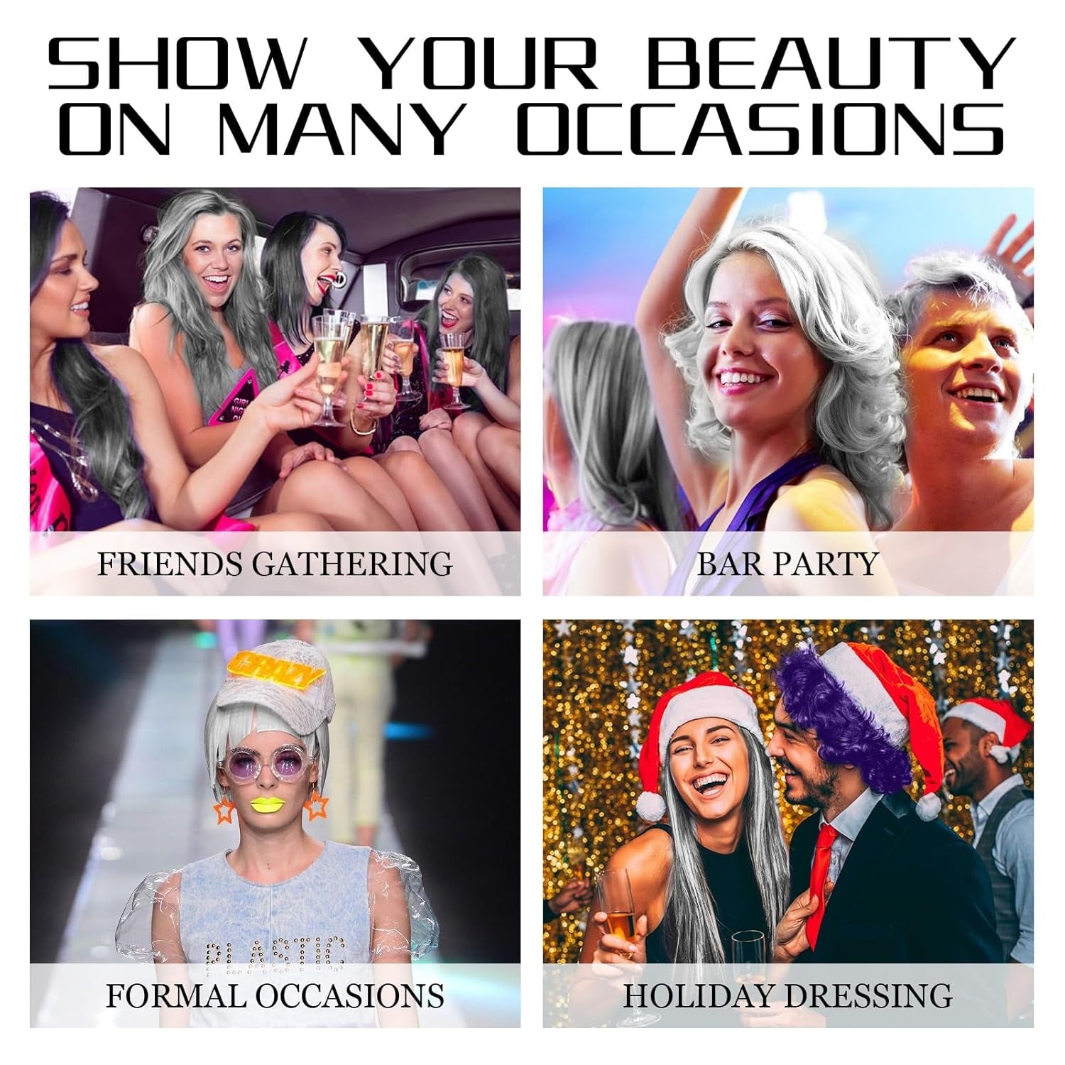 Crème de teinture pour cheveux naturels gris argenté, cire de coloration instantanée, coiffure temporaire, teinture grise, cheveux naturels, gris argenté, 100 ml Naty Shop