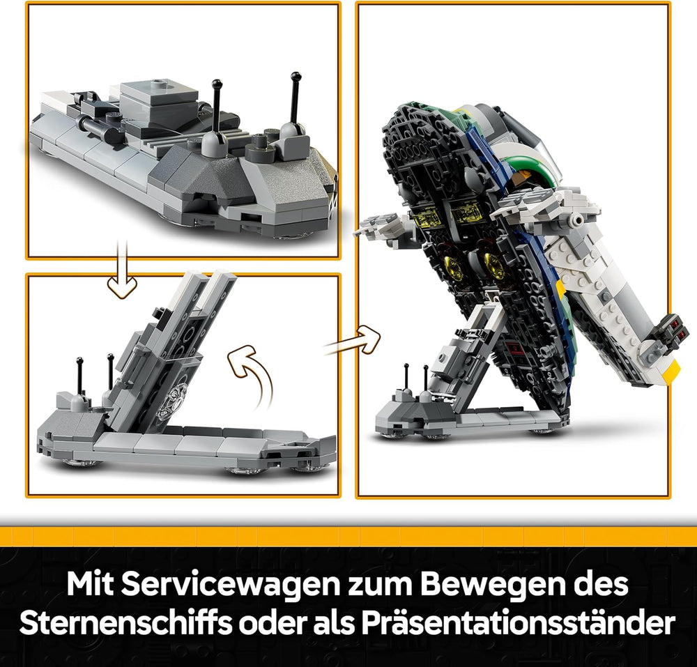 LEGO Star Wars : Angriff der Klonkrieger Le Sternenschiff de Jango Fett - Jeu pour les jeunes et les filles à partir de 9 ans - Figurines de rechange - Décoration créative DIY - Idées cadeaux pour les enfants - 75433
