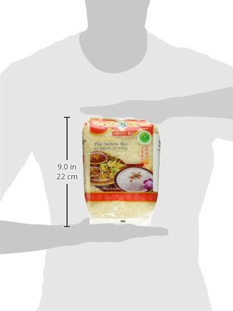 Riz parfumé Aroy-D, 100% riz à grains longs, 1 paquet (1 x 2 kg)