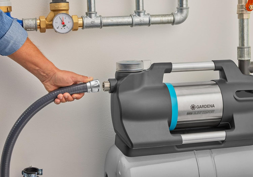 Ensemble aspirateur Gardena avec tuyau d'aspiration de 7 m, raccord robuste, clapet anti-retour, durable et fiable (09091-20)