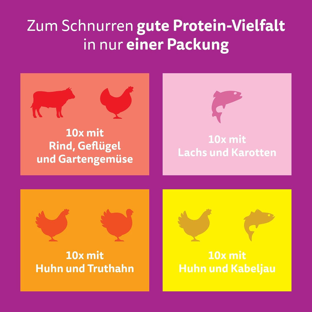 WHISKAS TASTY MIX Nassfutter en Sauce pour Katzen 40 x 85g Chef's Choice