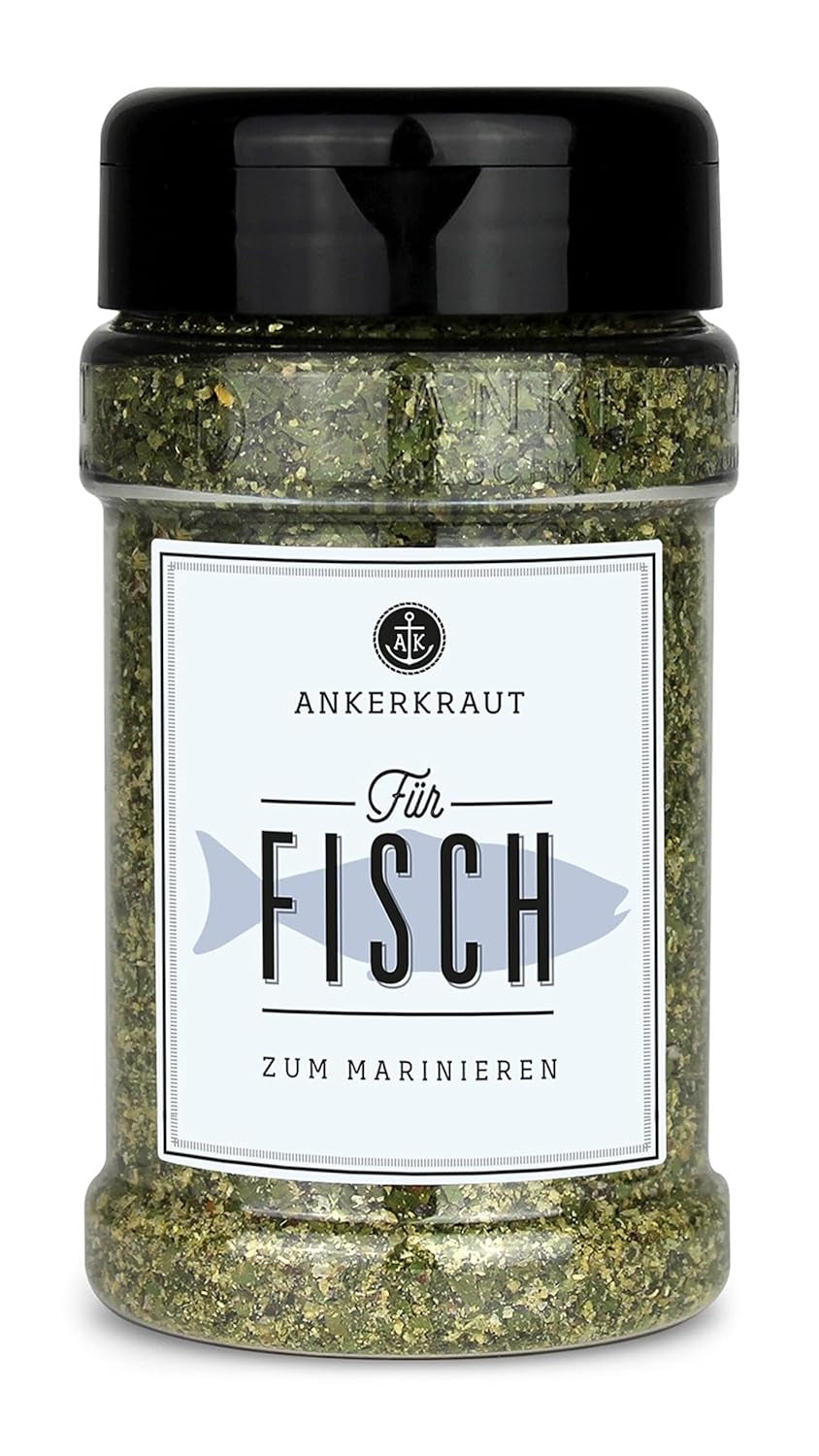 Ankerkraut Für Fisch, zuckerfrei, mit Zwiebel, Knoblauch et Pfeffer, 230 g dans la rue