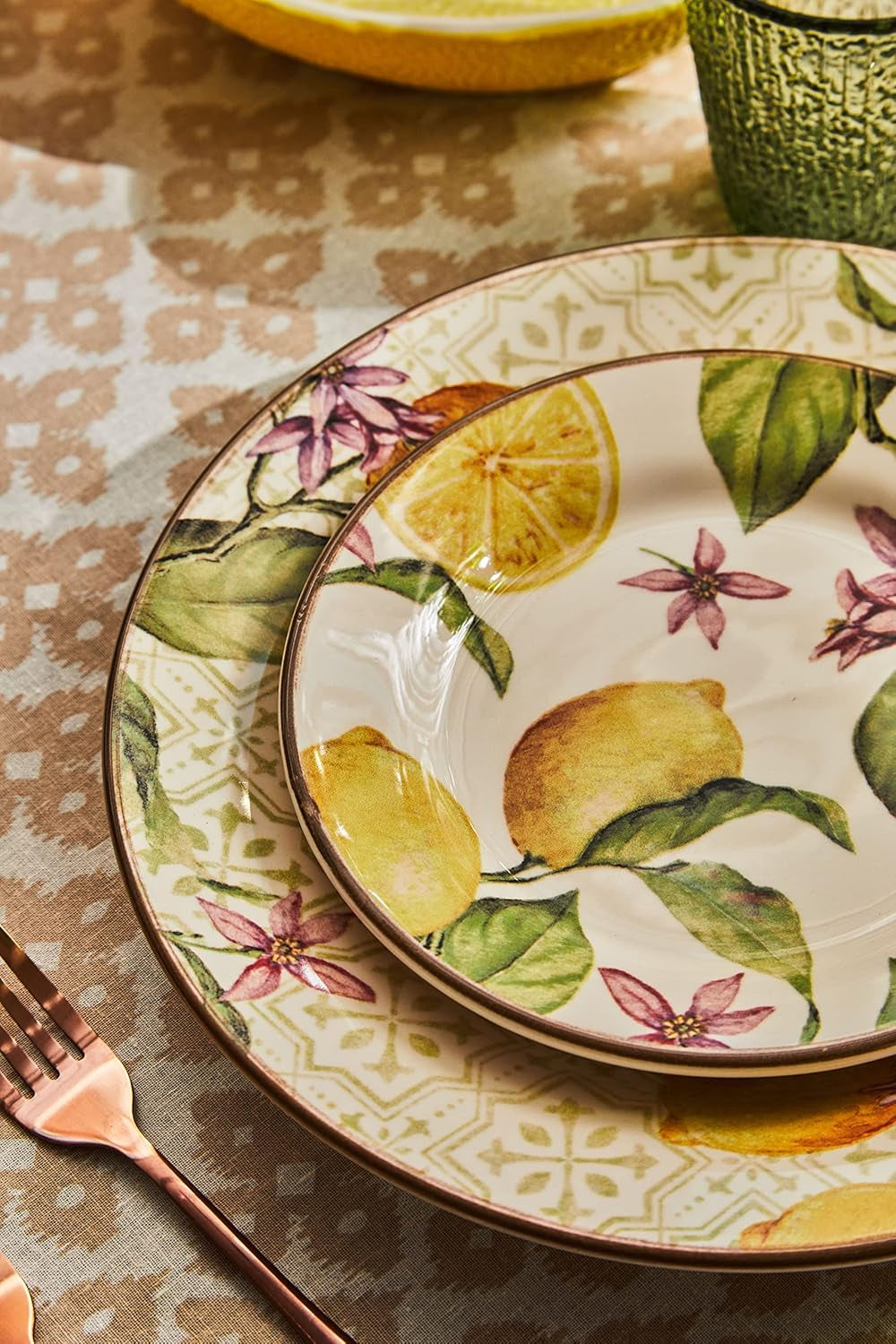 Service de table Zagara pour 6 personnes, 18 pièces, céramique, multicolore