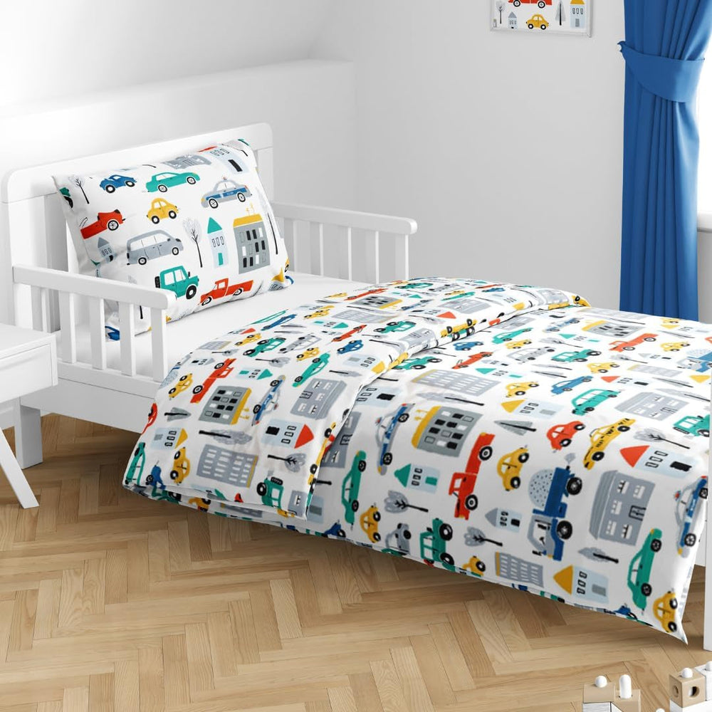 Linge de lit garçon, motifs divers, 100% coton Linge de lit - enfant Naty Shop Auto