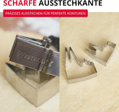 Westmark Emporte-pièce Cathédrale de Cologne – Emporte-pièce en acier inoxydable pour les fans de Cologne – Emporte-pièce précis pour pâte, fromage, légumes et décorations de fête, 8 cm
