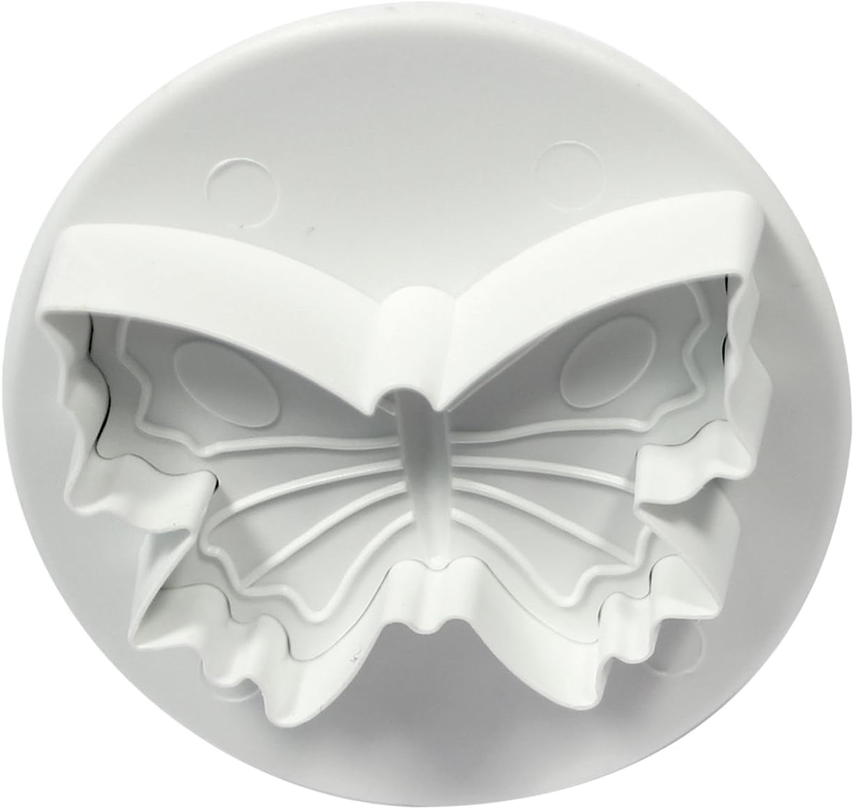 BU910 Emporte-pièce à gaufrer papillon, petit, moyen et grand format, plastique, blanc, 9 x 2 x 9 cm, 1 unité