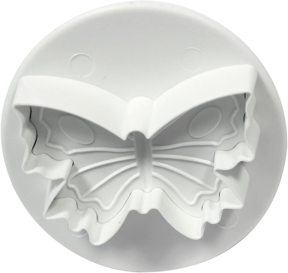 BU910 Emporte-pièce à gaufrer papillon, petit, moyen et grand format, plastique, blanc, 9 x 2 x 9 cm, 1 unité