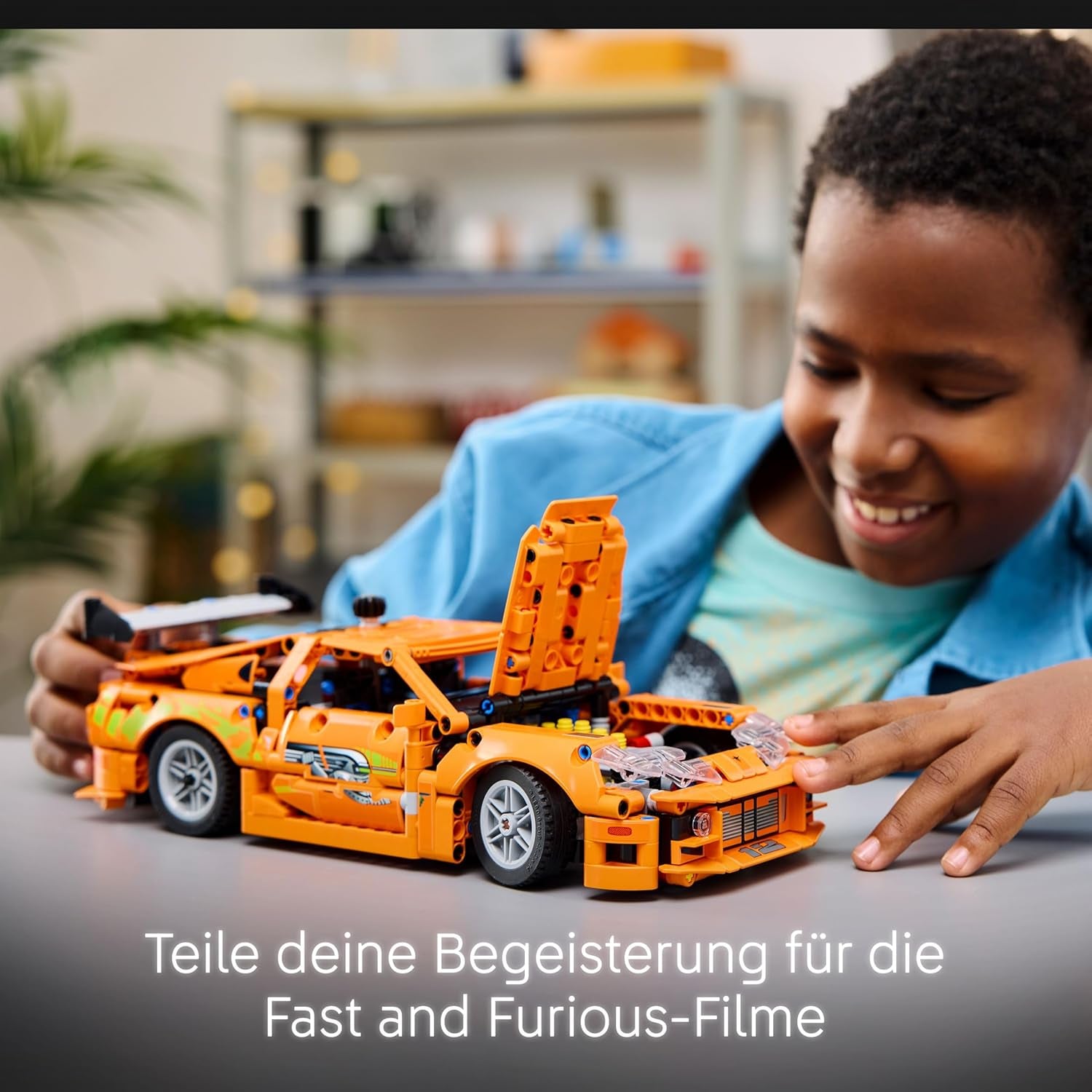 LEGO Technic Fast and Furious Toyota Supra MK4 - Jeu de voiture - Avec moteur à 6 cylindres et porte-clés - Ensemble de modèles pour jeunes et filles à partir de 9 ans - Idée cadeau pour le anniversaire 42204