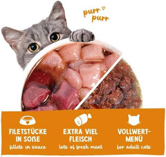 Sanabelle Hrană Umedă Gourmet la Pot cu Gâscă și Pui | 6 x 380 g | 2,28 kg