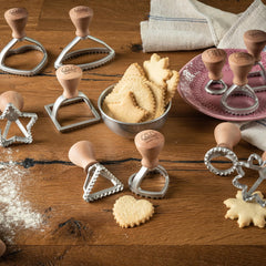 Ensemble de boîtes à raviolis et biscuits Marcato, machine à raviolis, boîte à biscuits, bois massif et fonte, fabriqué en Italie, relief rond 58 mm + relief carré 58 mm. Modèle : Raviolis