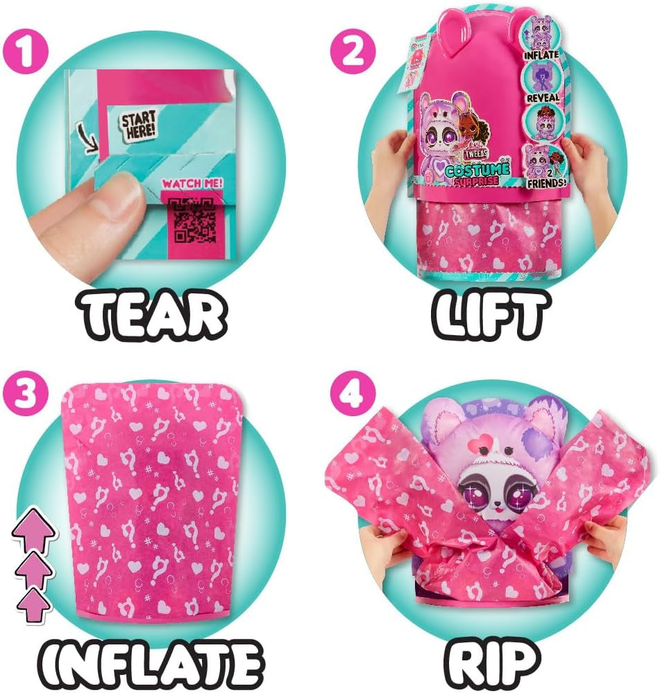 L.O.L. Surprise! Tweens Costume Surprise Hoops Cutie Modepuppe mit Aufblasbarem Lila Pandakostüm und Zahlreichen Überraschungen, u. a. Tolle Mode und Accessoires - Ideal für Kinder ab 4 Jahren