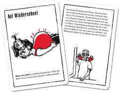 Moïse. Black Stories Medicine - 50 puzzles avec des cas du monde de la médecine, un jeu de cartes criminelles avec des variantes de jeu et des jetons de score, un jeu de réflexion pour adolescents et adultes.