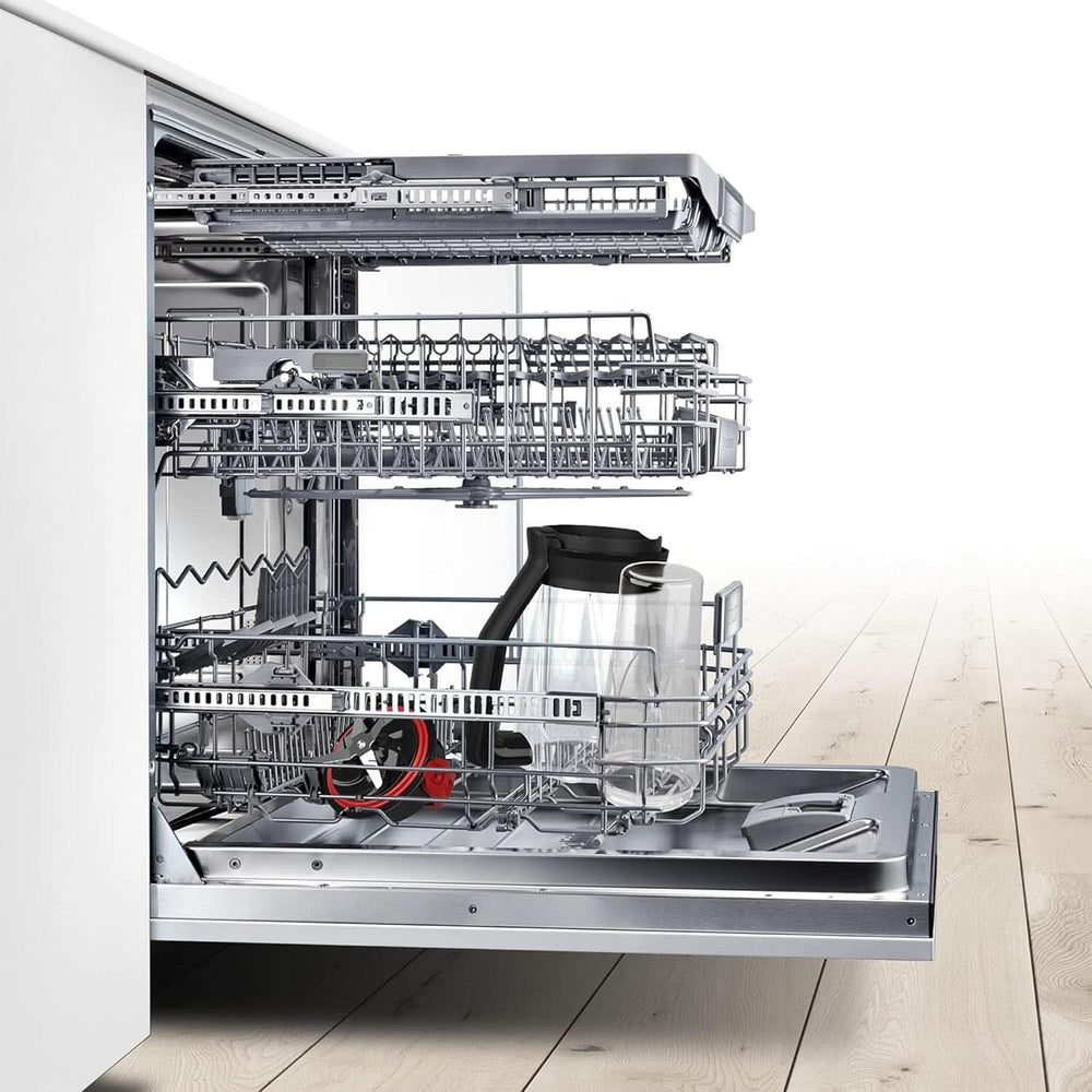 Bosch Batteur sur socle Vitapower Serie 4 MMB6382M, Edelstahl-Klingen Fabriqué en Allemagne, 1,5L Thermosafe Glasbehälter, Stopfer, Sicherheitsdeckel, Spülmaschinengeeignete Teile, 30 000 U/Min, 1200 W, Edelstahl Kitchen Naty Shop