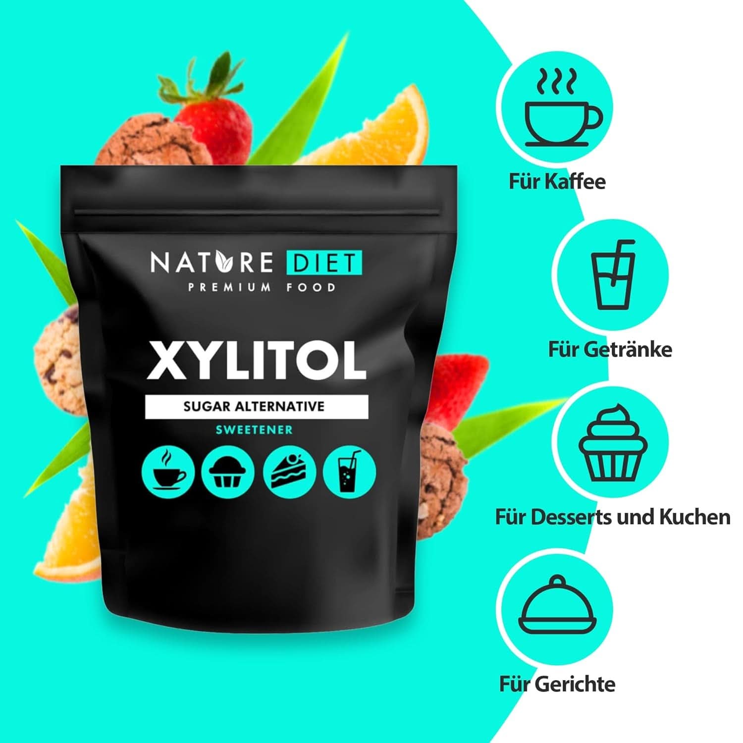 Nature Diet Xylitol, 1 Kg Édulcorants Naty Shop