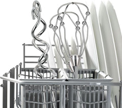 Bosch Handrührer Styline MFQ4835DE, 2X2 Rührbesen, 2 Edelstahl-Nethaken, Spülmaschinengeeignet, 575 W, Blanc Cuisine Naty Shop