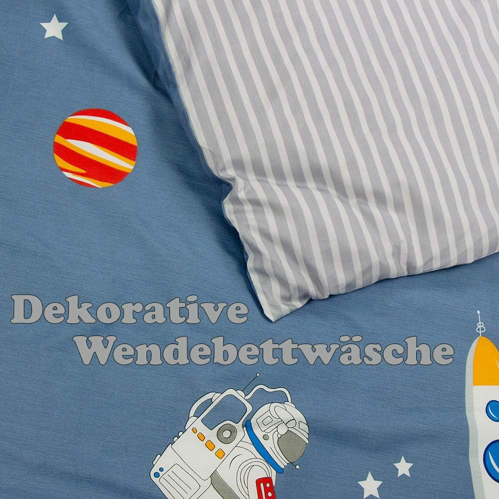 Linge de lit enfant garçon aux motifs variés, 100% coton Linge de lit - enfant Naty Shop