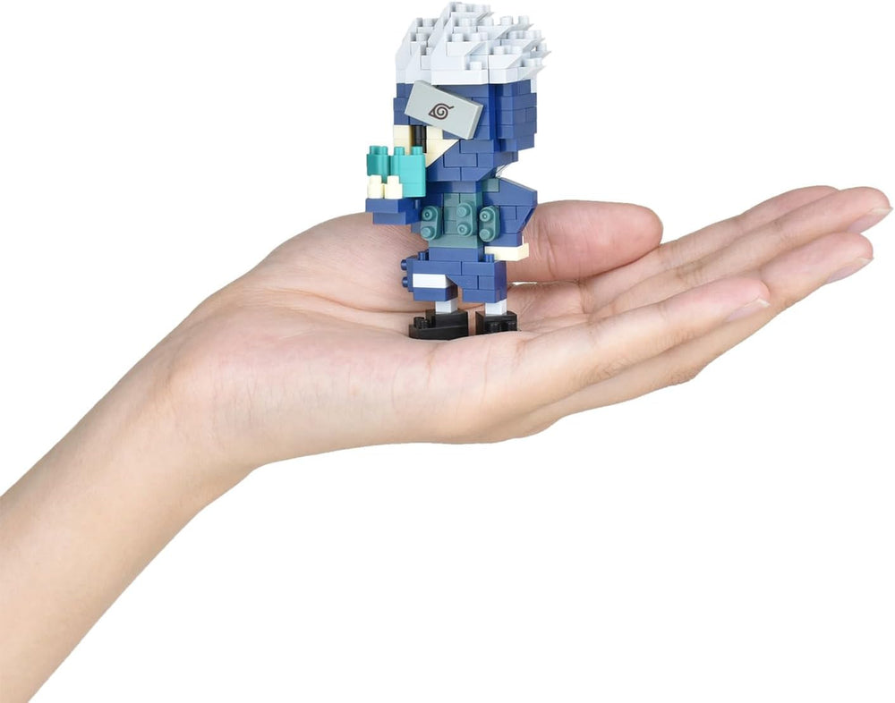 Bandai - Nanoblock - Kakashi Hatake - Mini-Bausteinfigur - Jeu de construction - Bausatz für Manga-Pixel-Figur - NBCC137