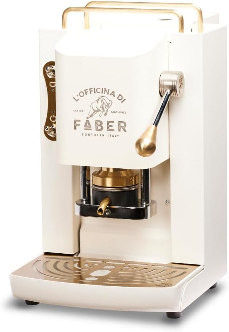 Machine à expresso Faber Pro Deluxe en laiton avec capsules en papier Ese 44 mm