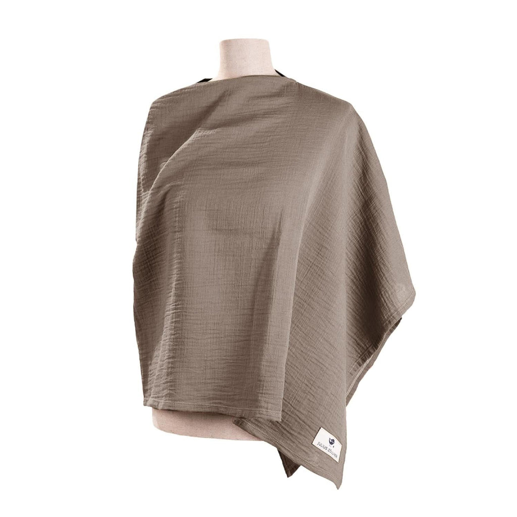 Bluza de alăptare Julius Zöllner din bumbac muselină 100%, OEKO-TEX STANDARD 100, Fabricat în Germania Accesorii Hrana si Alaptare Bebe Naty Shop Nougat