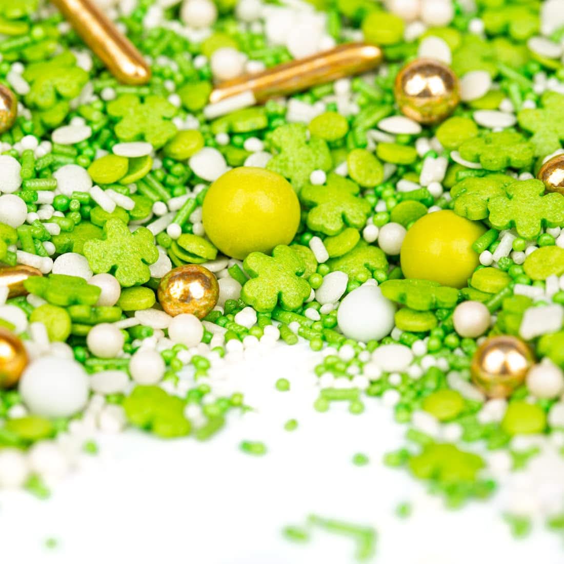 Super Streusel, Lucky Charms, Green Sugar Sprinkles, 90 grammes Sprinkles Naty Shop