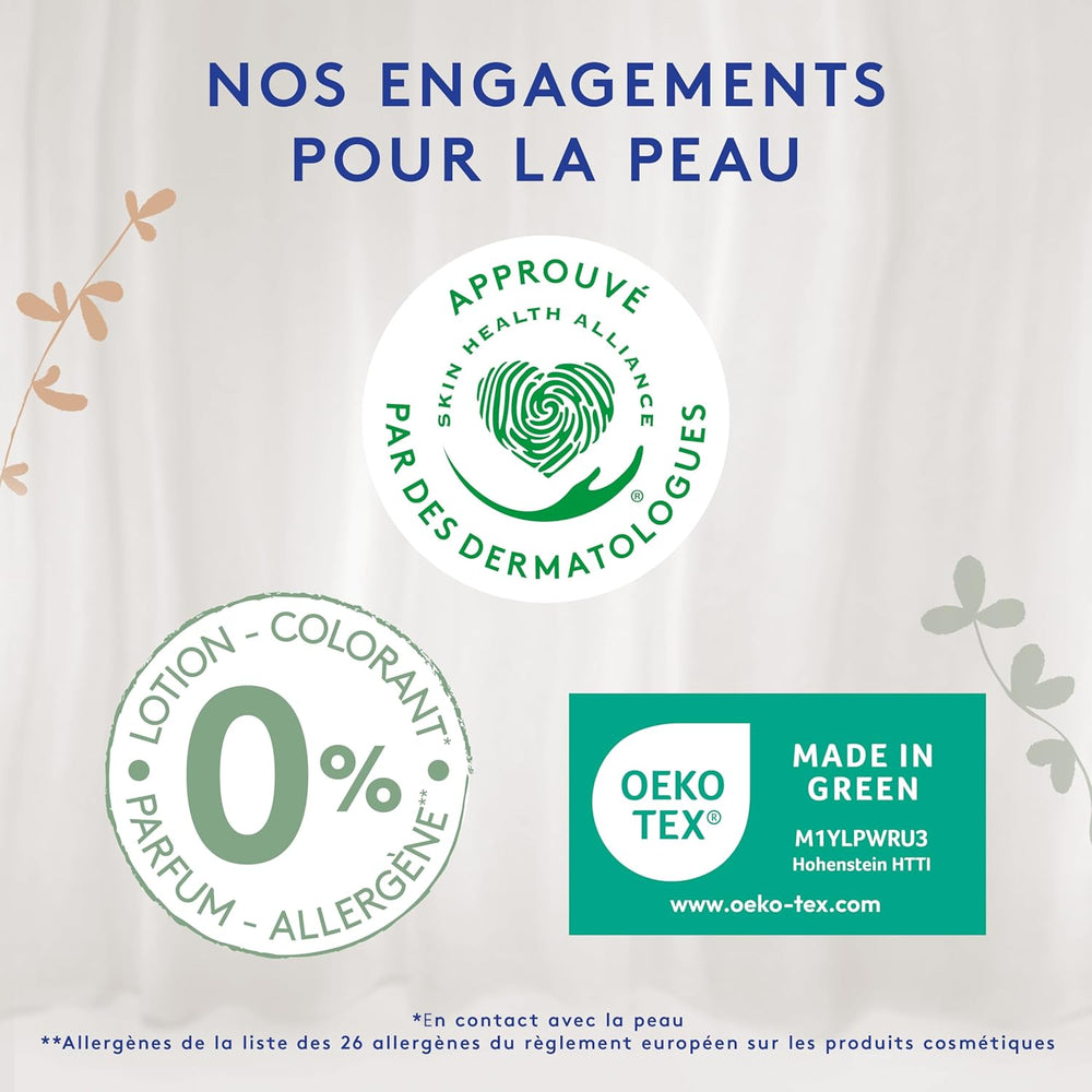 Douceur Naturelle – Culottes, Taille 6 (16-26 kg) Pack 1 mois – 112 culottes