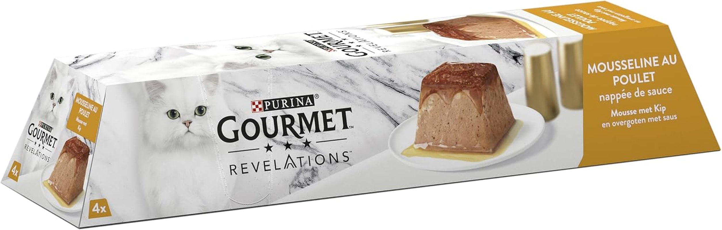 Moules Révélations au Poulet et Sauce | Repas pour chats trop grands | 4x57g