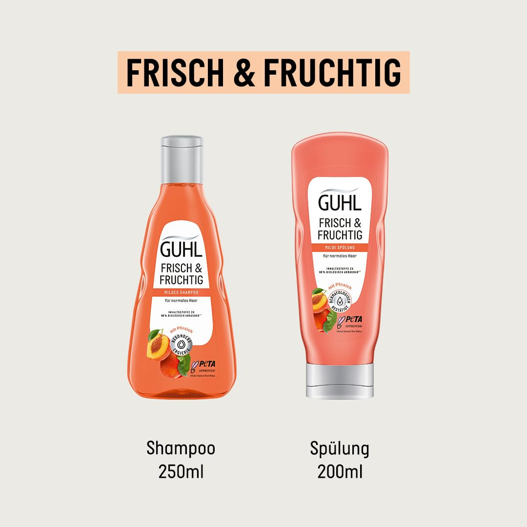 Guhl Shampoing Frais & Fruité - Contenu : 250 Ml - Type de cheveux : Normaux Douche et bain Guhl