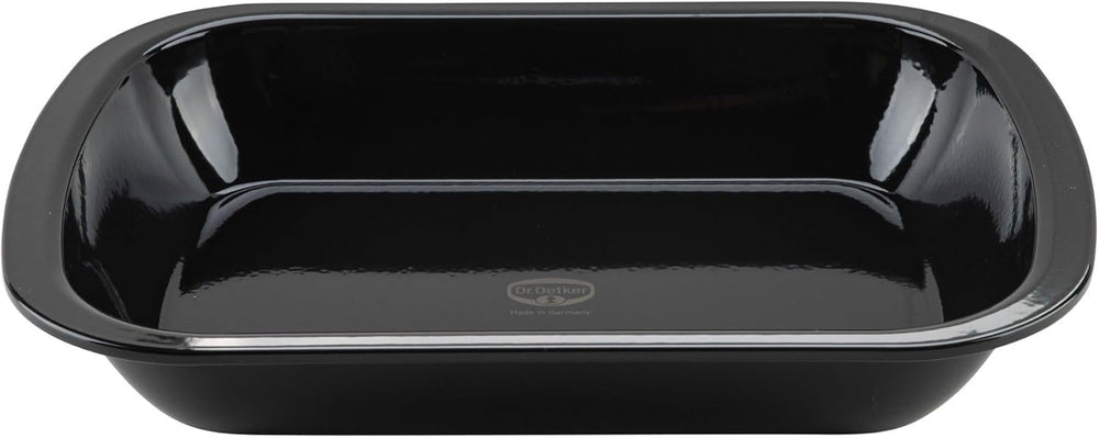 Dr. Oetker Back-Idee Kreativ Dessert- Und Auflaufform Aus Emaille, 39,5 X 28 X 6,5 Cm– Hitzebeständig Bis 400°C, Schnittfest, Kratzfest, Induktionsgeeignet, Schwarz Moules et plaques à pâtisserie Naty Shop