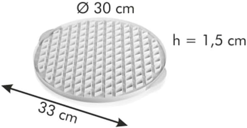 Boîte à biscuits Tescoma, plastique, blanc/jaune, 34 x 33 x 1,8 cm