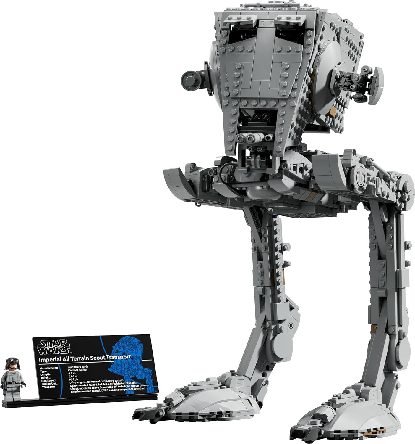 LEGO Star Wars AT-ST Camper - Bauset für Erwachsene - UCS Modell zum Auststellen mit Minifigur & Informationsstafel - Sammlerstück & Geschenk for Fans - 75417