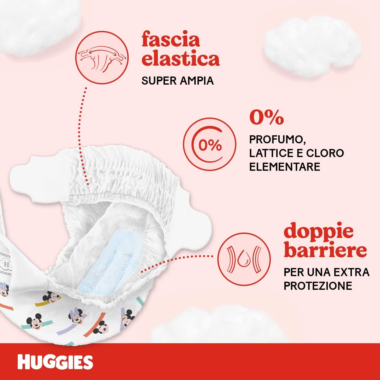 Couches Huggies Ultra Comfort, taille 4 (7-18 kg), motif Disney, paquet économique, 150 pièces