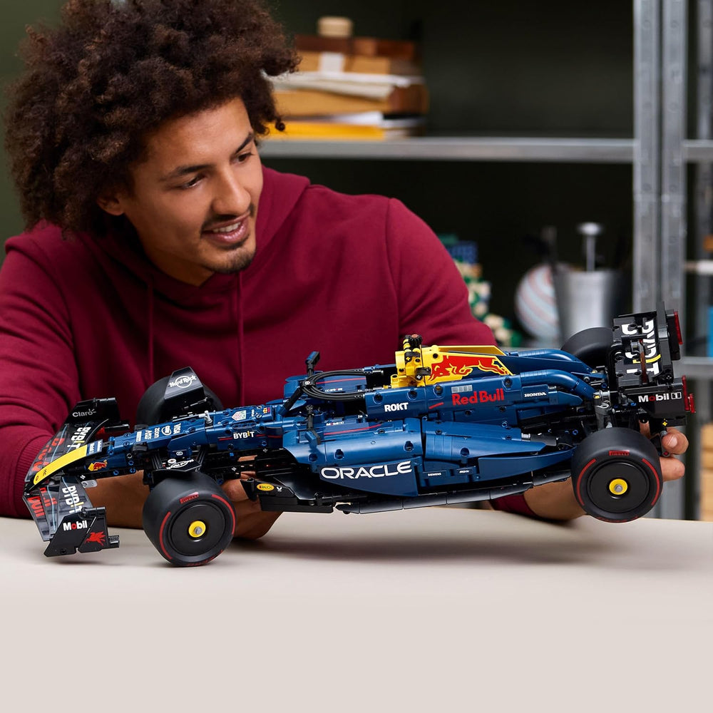 LEGO Technic Oracle Red Bull Racing RB20 F1 Rennauto Modell - Formel 1 Bauset zum Sammeln - V6-Motor, Getriebe, Lenkung & DRS in Maßstab 1:8 - Giftidee for Erwachsene & Teenager 42206