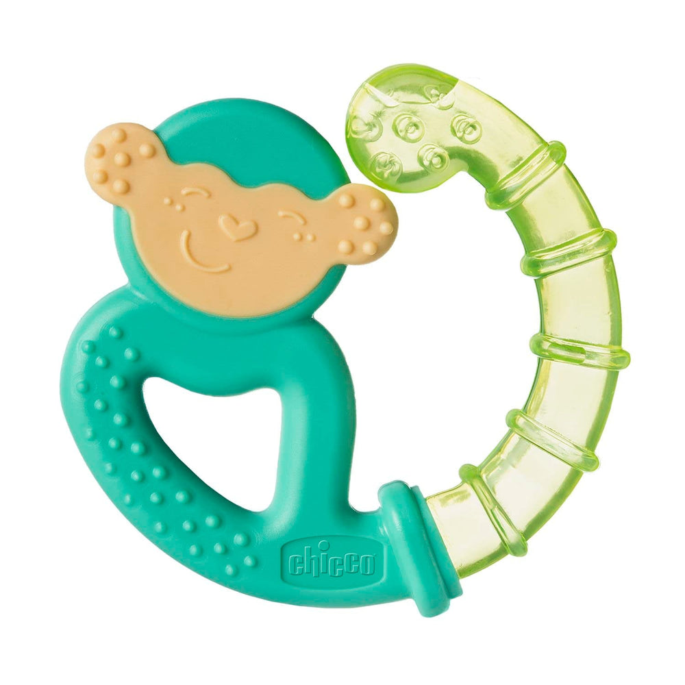 Anneau de dentition Chicco Fresh&Relax Singe ou Paresseux, 4M+, rempli d'eau stérile