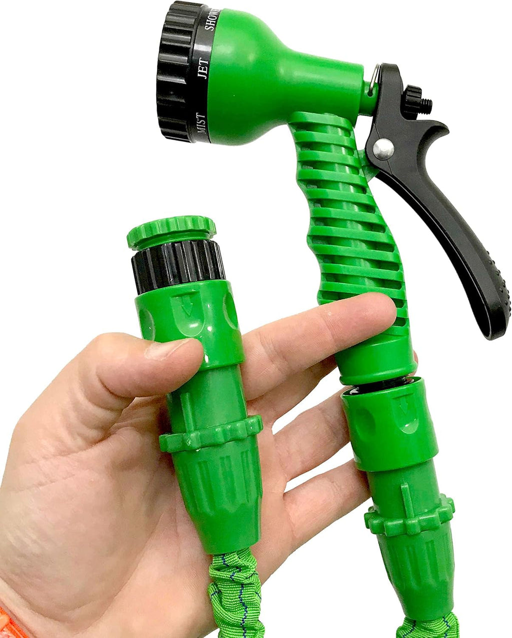 C2607A Hose Basic – Furtun extensibil cu presiune a apei, verde, 7,5 metri