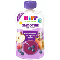 Hipp BIO Smoothie aux pommes, pêches, bananes avec boisson à l'avoine, 120 ml, paquet de 6 (6 x 120 ml) Mère et Enfant Naty Shop 6 x 120 ml Pommes et poires