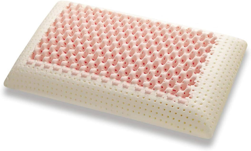 Marcapiuma - Paire d'oreillers cervicales à mémoire de forme - Miss & Mister - Partie ultra respirante - Housse 100% coton - Orthopédique - Oreiller Visco Mousse Mémoire - PRODUIT MÉDICAL - Fabriqué en Italie Oreillers standards Naty Shop