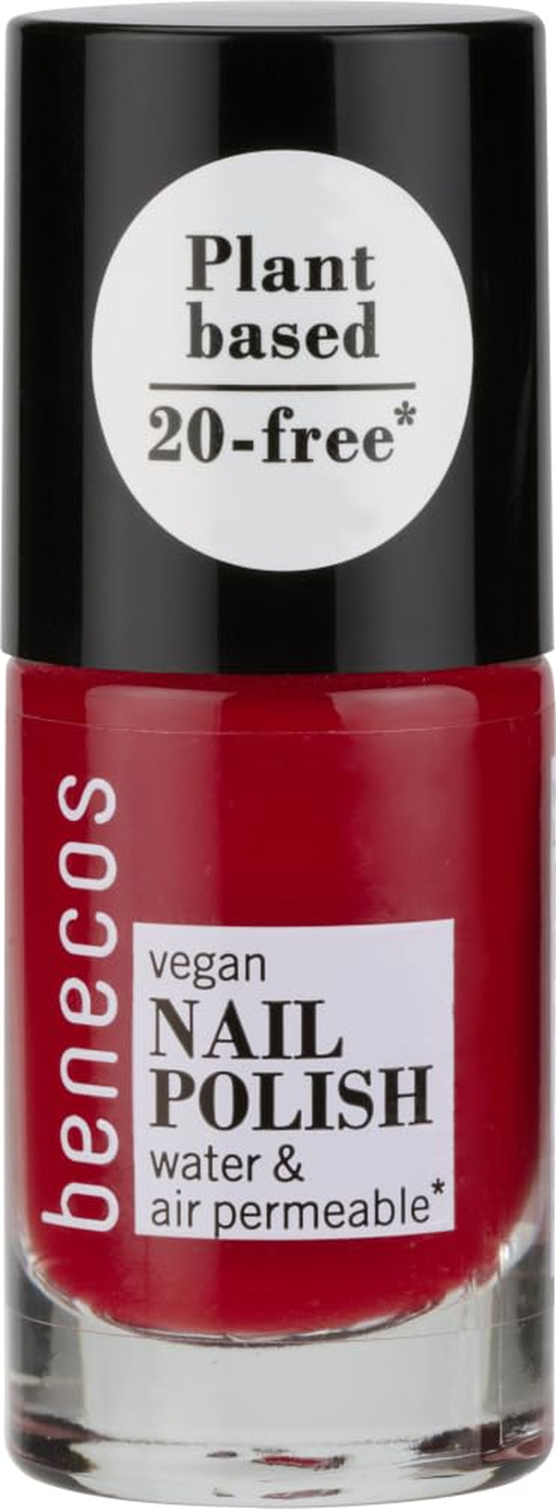 Benecos 20-Free vernis à ongles végétalien, rouge vintage - vernis à ongles à base de plantes - séchage rapide et longue durée - perméable à l'eau - enrichi en biotine - 5 ml