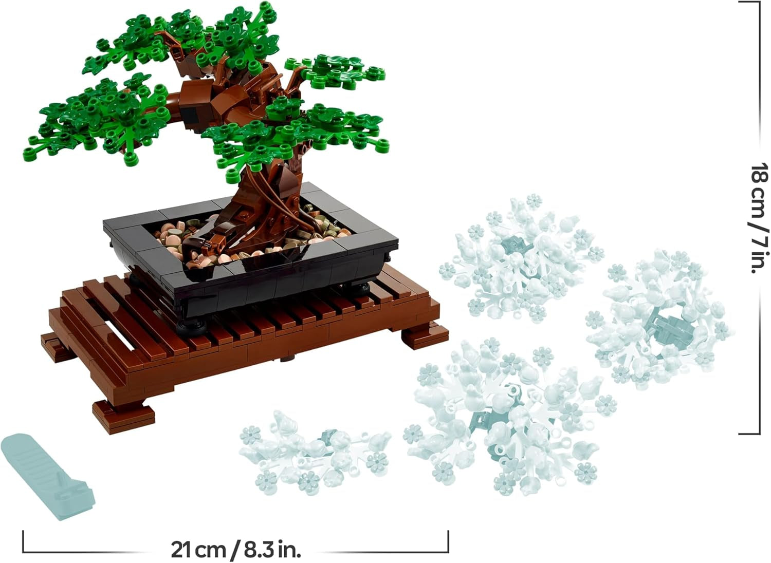 LEGO Botanicals Bonsai Baum Set for Erwachsene - Pflanzen Home Deko Set - DIY Project and entspansende creative Aktivität - Giftidee for Frauen and Männer - Botanik Kollektion 10281
