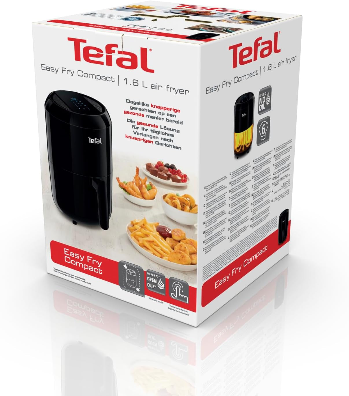 Tefal EY3018 Easy Fry Friteuse à air chaud compacte, 1,6 L, 6 programmes de cuisson Électroménager Naty Shop