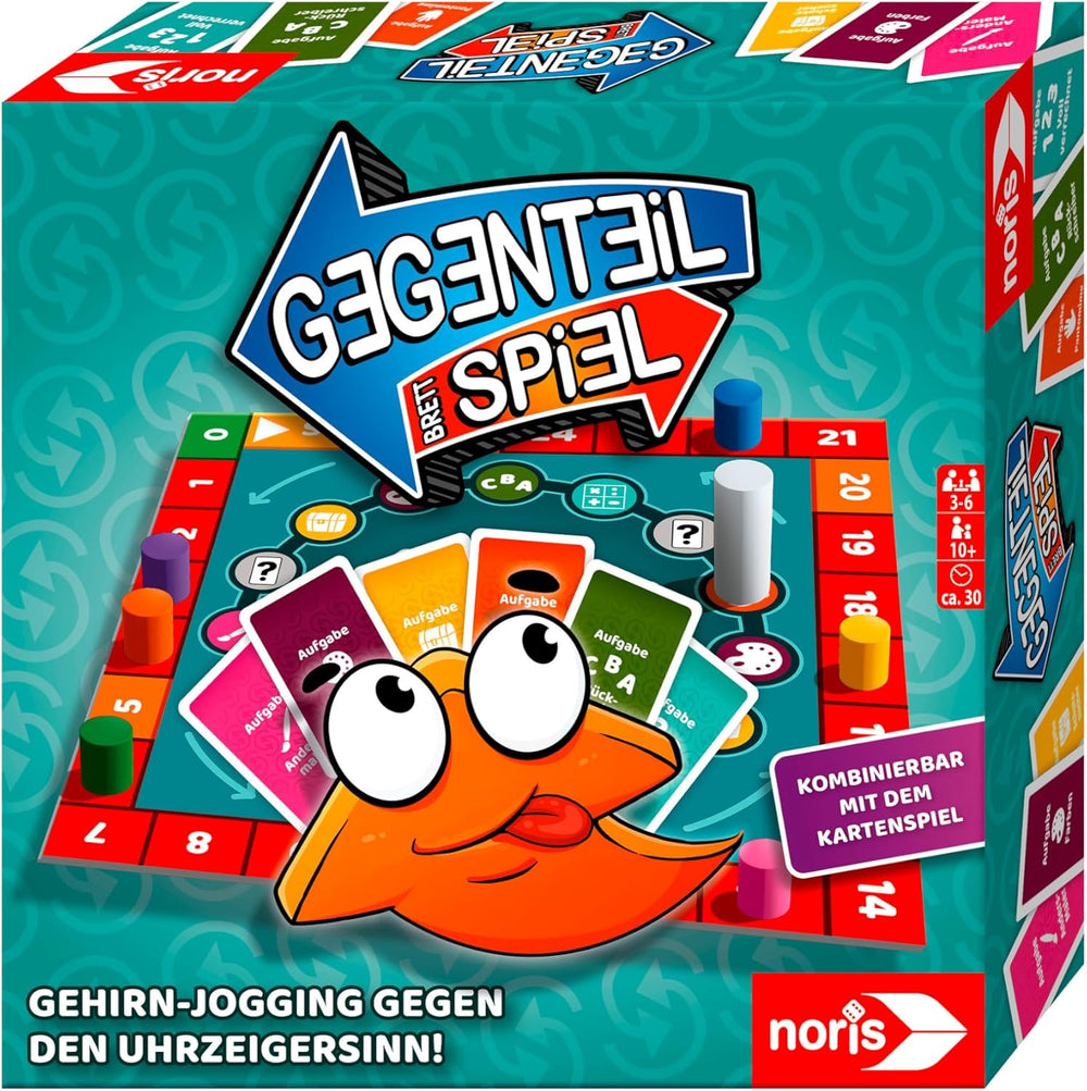 Noris 606062080 - Jeu de société (jeu de cartes à partir de 10 ans) - combiné avec le jeu de cartes - jeu de simulation complet pour enfants et adultes pour 3 à 6 joueurs